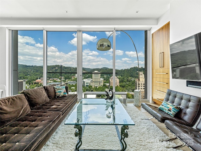 7 Patton Ave Unit 1503, Asheville, NC 28801 - living area featuring wood finished floors