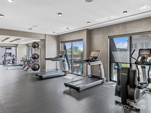 7 Patton Ave Unit 1503, Asheville, NC 28801 - workout area with healthy amount of natural light