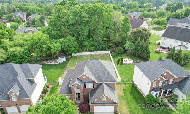 7642 Horseshoe Creek Dr, Huntersville, NC 28078 - bird's eye view featuring a residential view