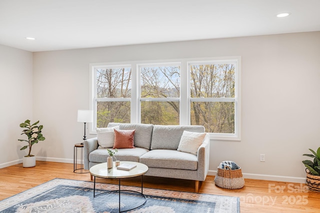 16 Graystone Rd, Asheville, NC 28804 - living area with recessed lighting, baseboards, plenty of natural light, and wood finished floors
