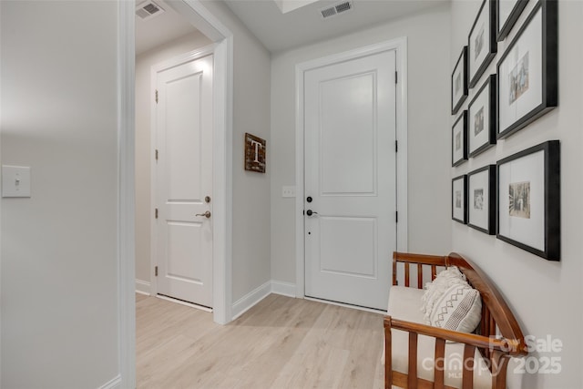 3029 Trace Meadow Ct, York, SC 29745 - foyer entrance featuring light wood-type flooring, baseboards, and visible vents
