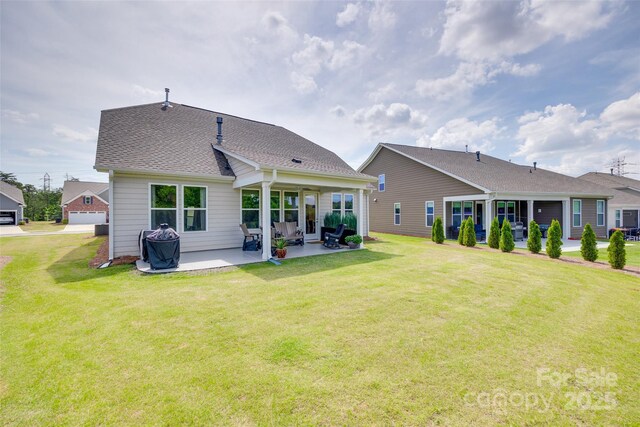 3029 Trace Meadow Ct, York, SC 29745 - back of house featuring a lawn, a patio area, and a shingled roof
