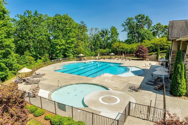 3029 Trace Meadow Ct, York, SC 29745 - pool with a patio area and fence