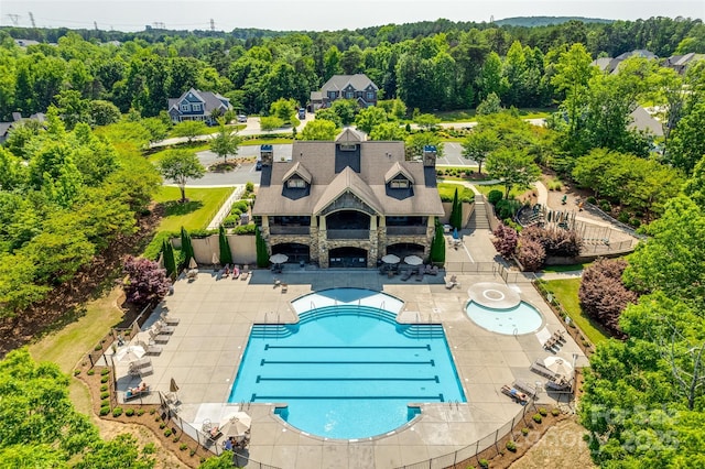 3029 Trace Meadow Ct, York, SC 29745 - community pool featuring a patio and fence