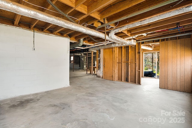 view of basement
