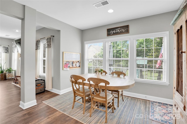 2655 Stonewood Vw, Kannapolis, NC 28081 - dining room with baseboards, wood finished floors, and recessed lighting