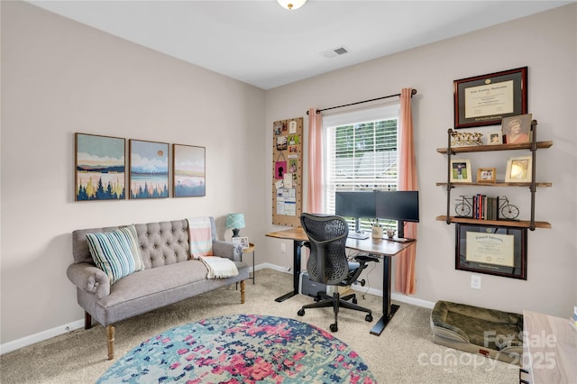 2655 Stonewood Vw, Kannapolis, NC 28081 - home office featuring carpet floors and baseboards