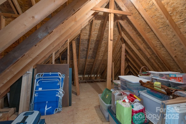 view of attic