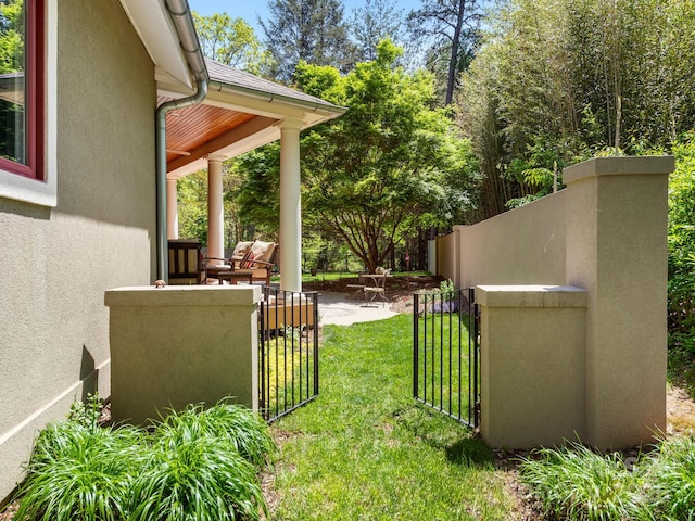 18 Ozark Spring Ln, Asheville, NC 28805 - view of yard with a gate