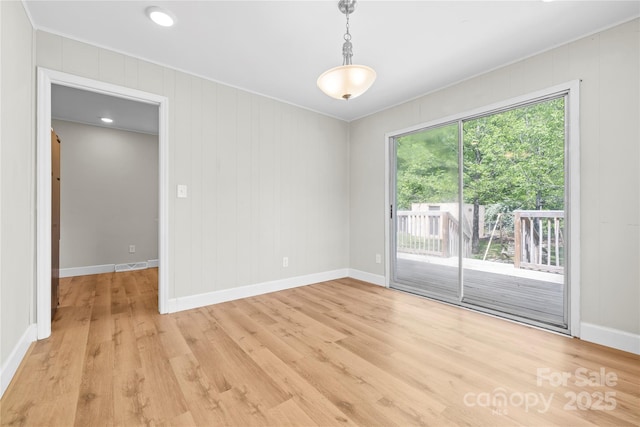 1053 Stoneybrook Ln, Rock Hill, SC 29730 - empty room with ornamental molding and light wood-type flooring