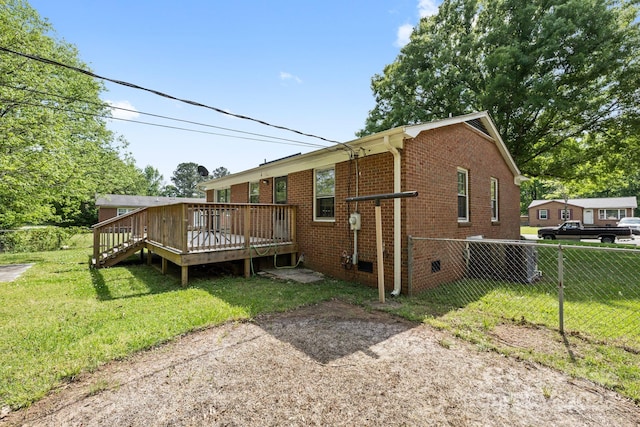 1053 Stoneybrook Ln, Rock Hill, SC 29730 - rear view of house featuring a deck and brick siding