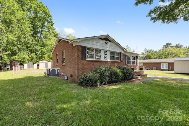 1053 Stoneybrook Ln, Rock Hill, SC 29730 - view of side of home featuring brick siding and a central AC unit