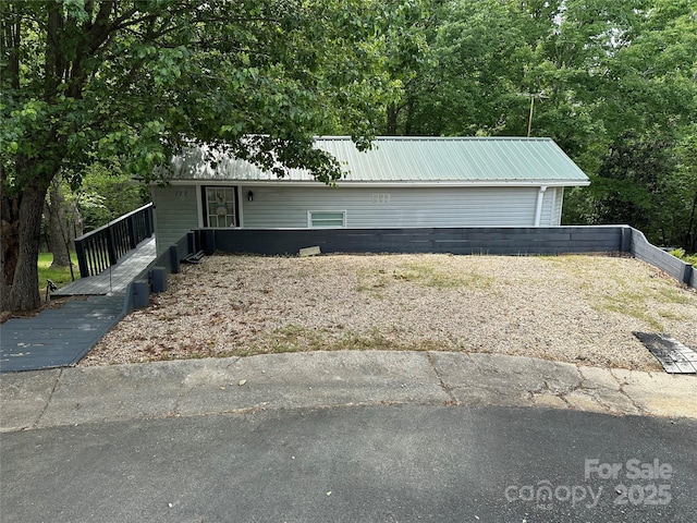 127 Hummingbird Cir, New London, NC 28127 - view of front of home featuring metal roof