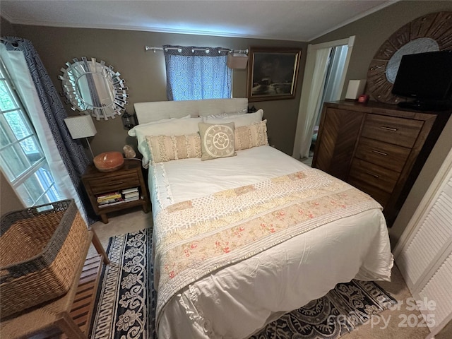 127 Hummingbird Cir, New London, NC 28127 - carpeted bedroom featuring crown molding