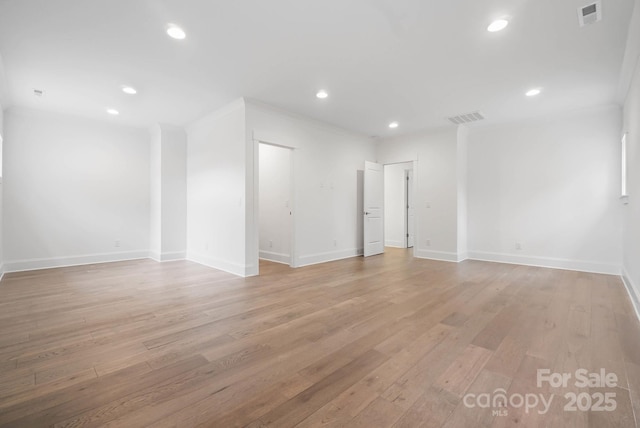 6712 Cove Ln, Sherrills Ford, NC 28673 - empty room with light wood-style flooring, baseboards, and recessed lighting