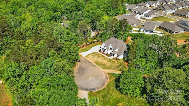 6712 Cove Ln, Sherrills Ford, NC 28673 - aerial view of property's location with nearby suburban area and a forest