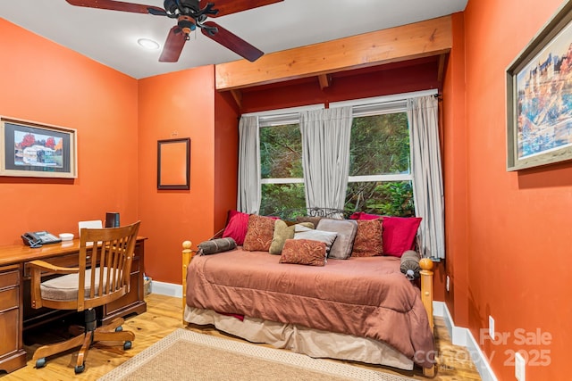 300 Falls View Dr, Lake Toxaway, NC 28774 - bedroom featuring light wood-style flooring and a desk