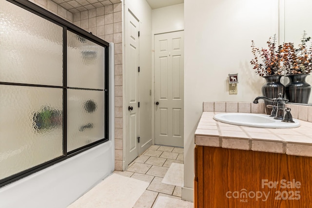 300 Falls View Dr, Lake Toxaway, NC 28774 - full bathroom featuring bath / shower combo with glass door and vanity