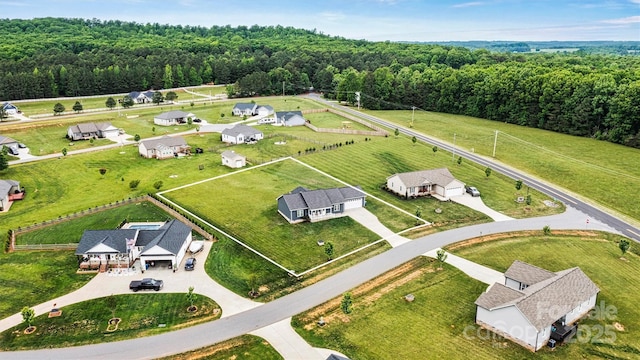 3615 Kimber Ln, Sherrills Ford, NC 28673 - drone / aerial view featuring a forest view