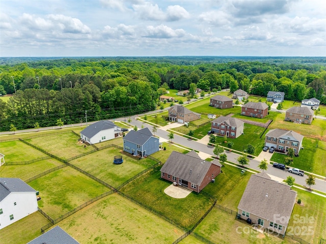 4926 Trayton Ave, Gastonia, NC 28056 - bird's eye view with a residential view and a wooded view