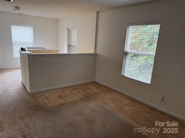 1012 Kings Mountain Ln, Gastonia, NC 28054 - spare room with carpet, plenty of natural light, a textured ceiling, and baseboards
