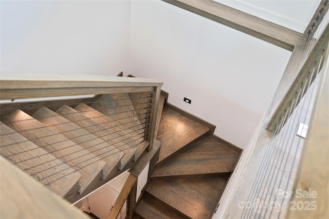 view of stairway