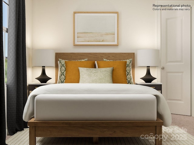 bedroom featuring carpet floors