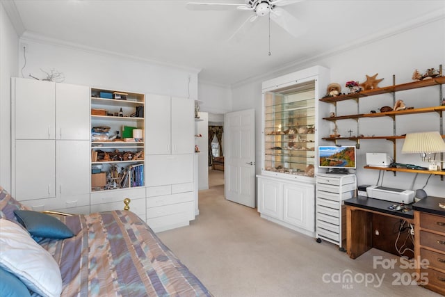 98 Fox Trl, Tryon, NC 28782 - bedroom featuring light colored carpet and crown molding
