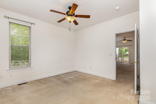 3158 Walnut Park Dr, Charlotte, NC 28262 - carpeted empty room featuring ceiling fan and baseboards