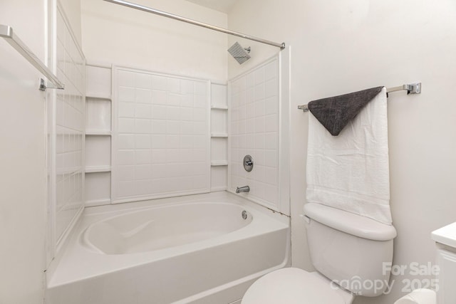 3158 Walnut Park Dr, Charlotte, NC 28262 - full bathroom featuring toilet,  shower combination, and vanity