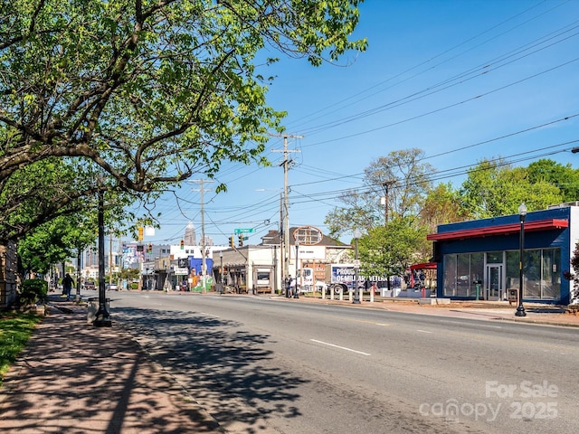 1611 Central Ave Unit 406, Charlotte, NC 28205 - view of road featuring sidewalks, curbs, and street lights