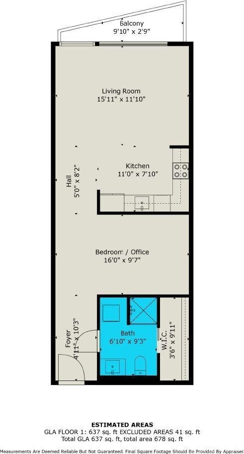 1611 Central Ave Unit 406, Charlotte, NC 28205 - view of layout