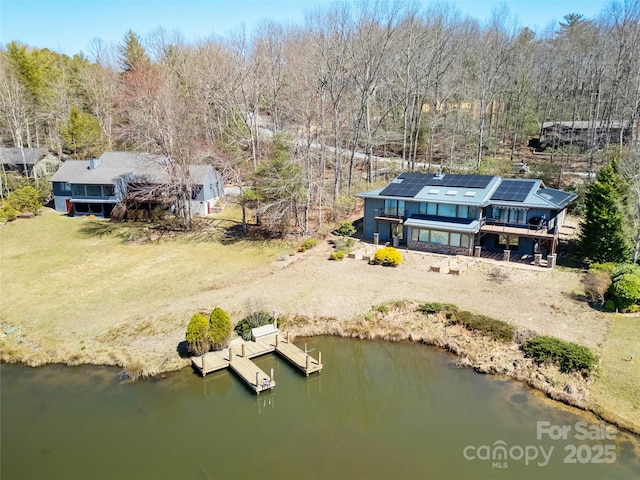 61 Tsataga Ct, Brevard, NC 28712 - aerial view featuring a water view