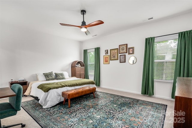 1024 Scotch Meadows Loop Unit 32, Monroe, NC 28110 - bedroom with carpet, a ceiling fan, and baseboards