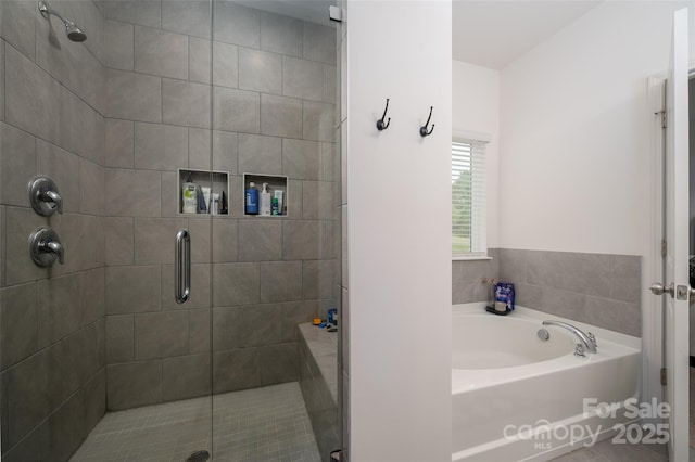 1024 Scotch Meadows Loop Unit 32, Monroe, NC 28110 - bathroom with a shower stall and a garden tub