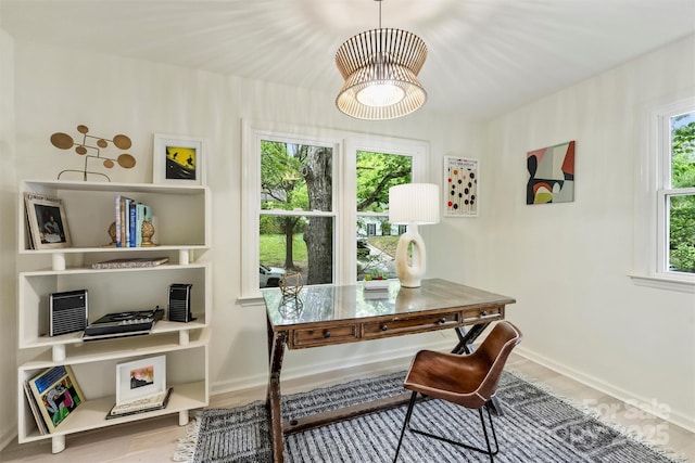 7506 Kilcullen Dr, Charlotte, NC 28270 - office featuring wood finished floors and baseboards