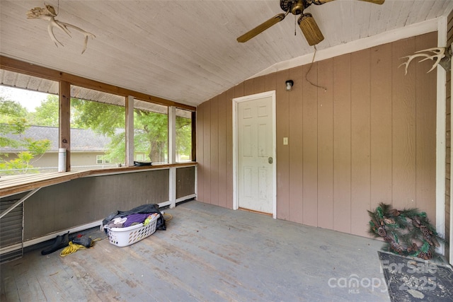 302 Charlotte St, York, SC 29745 - unfurnished sunroom featuring ceiling fan and a healthy amount of sunlight