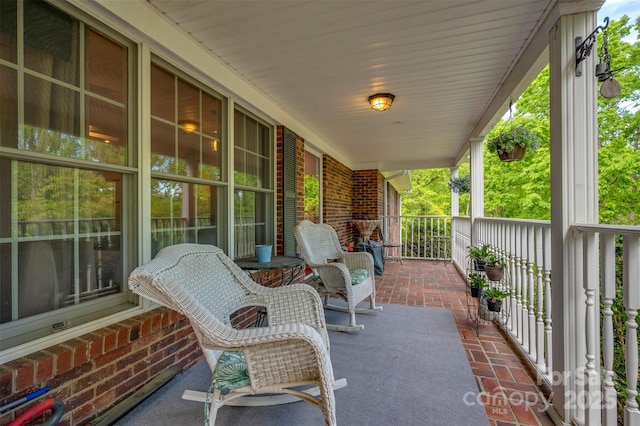 view of patio / terrace with a porch