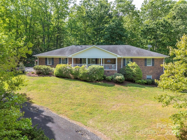 167 Lanier Dr, Landrum, SC 29356 - single story home with brick siding and a front yard
