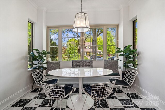 sunroom with french doors