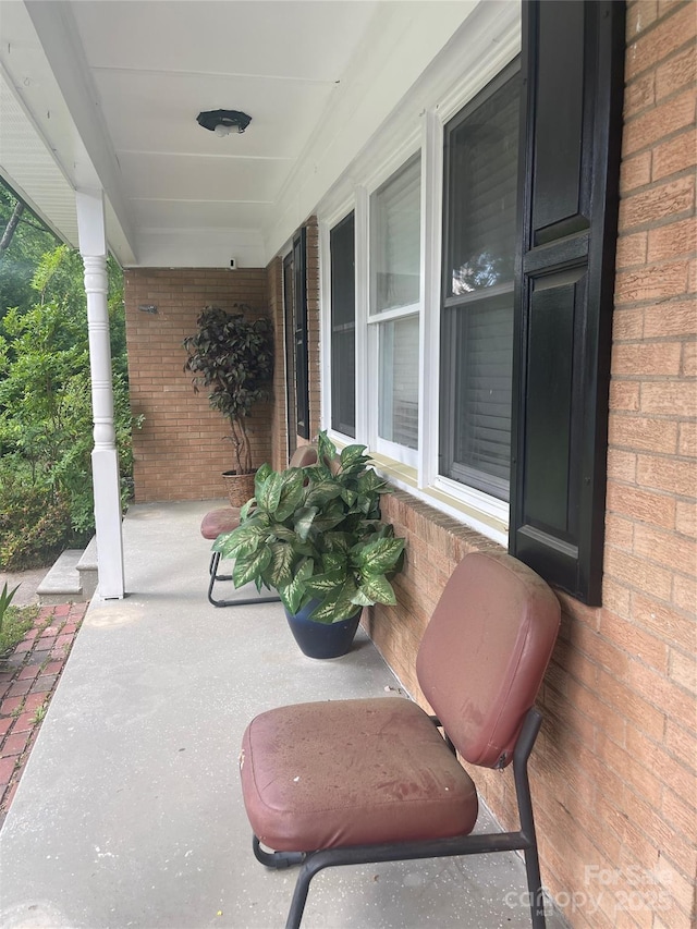 view of patio / terrace with a porch