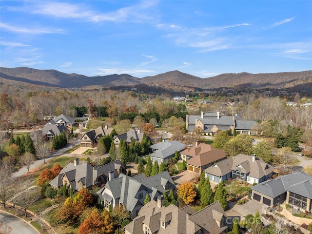 60 Running Creek Trl, Arden, NC 28704 - aerial view of property's location with nearby suburban area and a mountain backdrop
