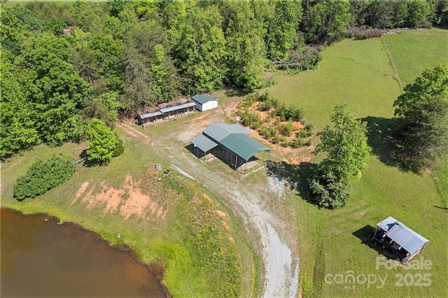1154 Woodrow Pl, Lenoir, NC 28645 - aerial view of property and surrounding area featuring a nearby body of water