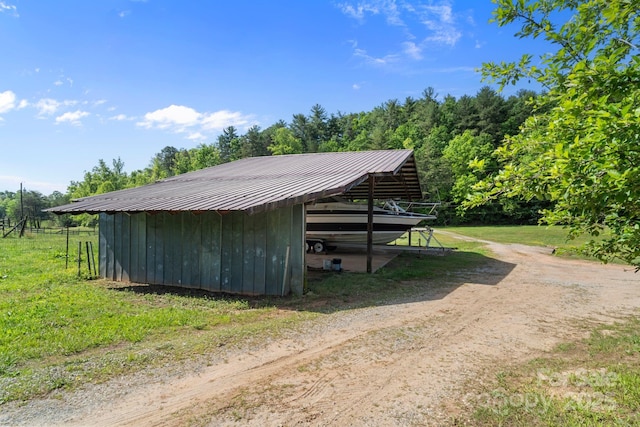 1154 Woodrow Pl, Lenoir, NC 28645 - view of outbuilding with an outdoor structure and a detached carport