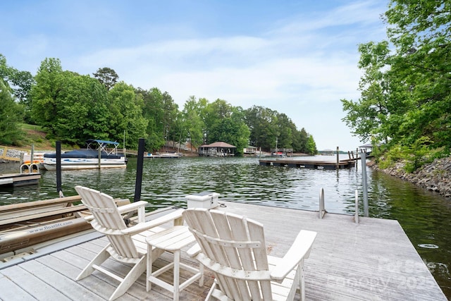 7471 Barfield Ln, Denver, NC 28037 - dock area featuring a water view