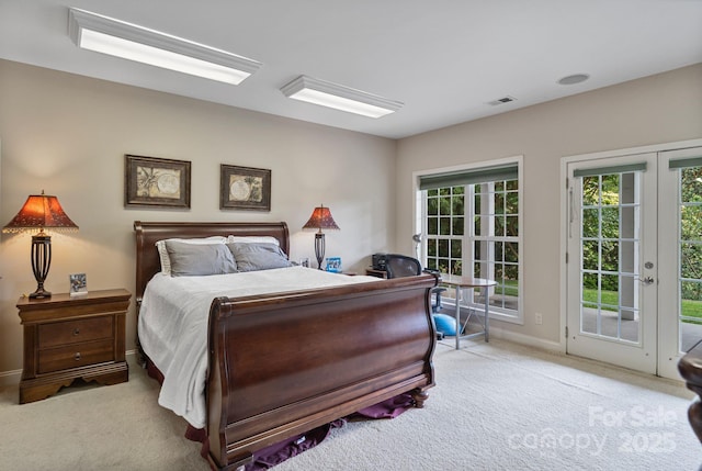 7471 Barfield Ln, Denver, NC 28037 - bedroom featuring carpet, access to exterior, multiple windows, and baseboards