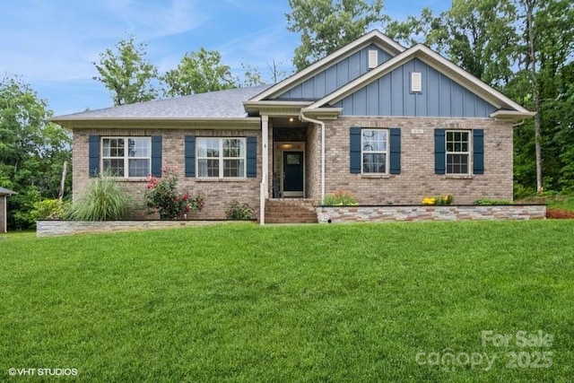 876 Hardin St Unit B24, Lancaster, SC 29720 - craftsman inspired home featuring board and batten siding, brick siding, and a front yard