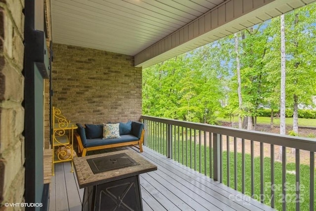 876 Hardin St Unit B24, Lancaster, SC 29720 - wooden terrace featuring a yard