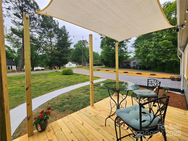 501 N Hawthorne St, Mount Holly, NC 28120 - wooden terrace featuring a yard