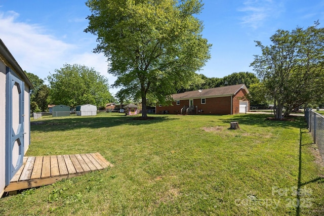 250 Log Barn Rd, Salisbury, NC 28146 - view of yard with fence private yard and a garage